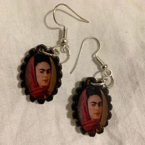 #fridakahlo #earings #surealistArt #luckyStuff